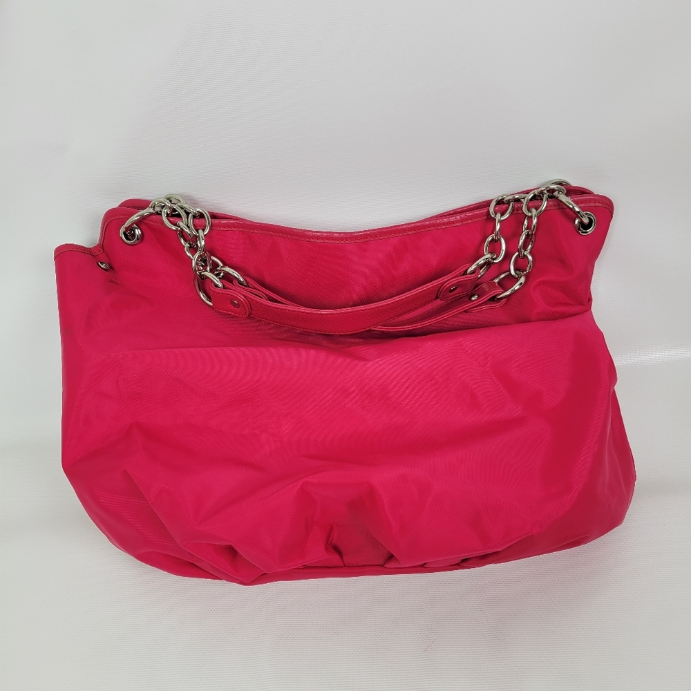 BODHI Fuscia Bag Chain Leather Handles